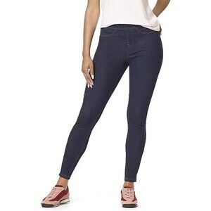 NWT HUE Stretch Denim Leggings Dark Wash Midnight Denim Pull On- Size M (8/10)
